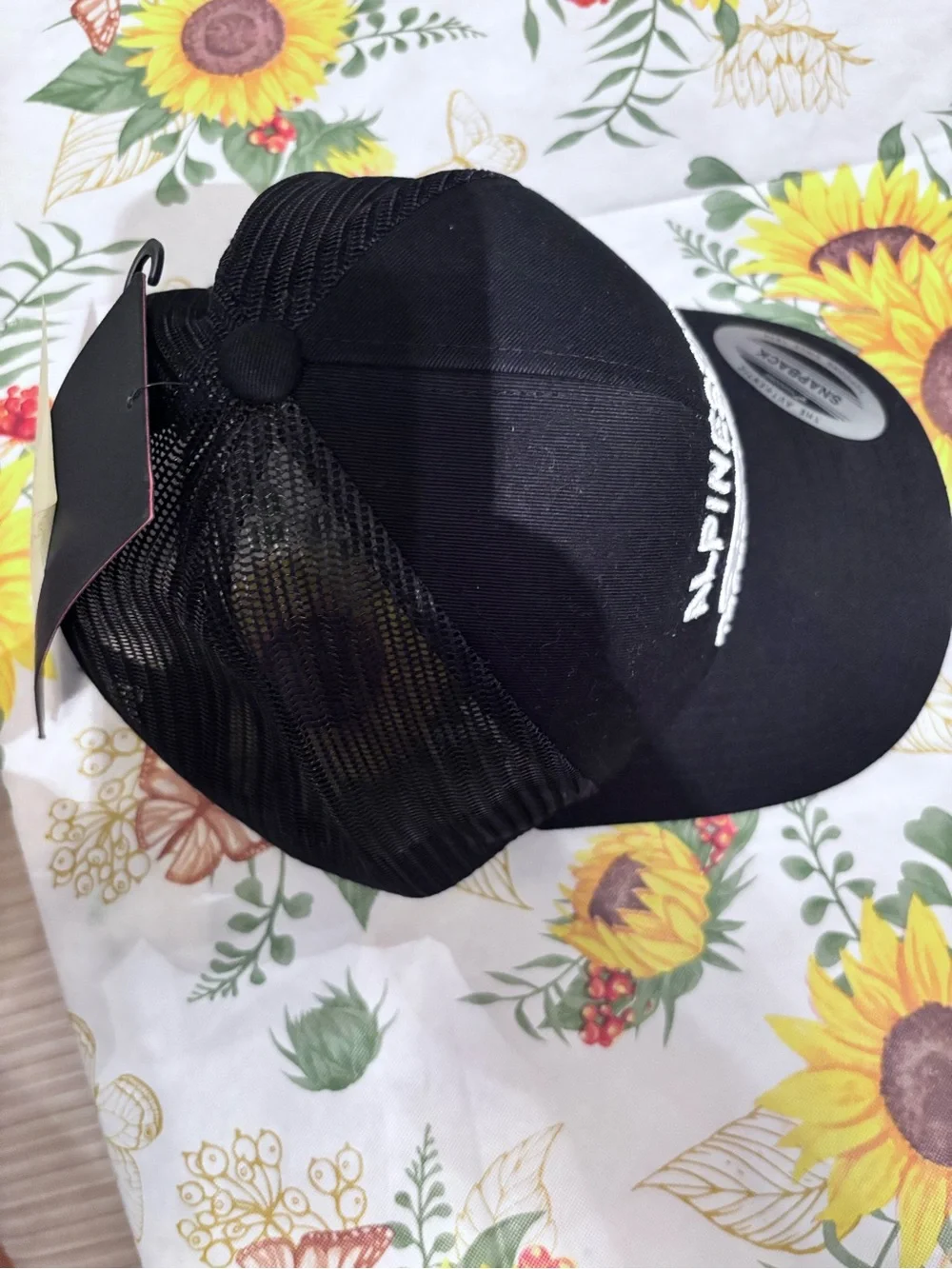 Alpinestars Black Snapback Hat with White Embroidered Logo